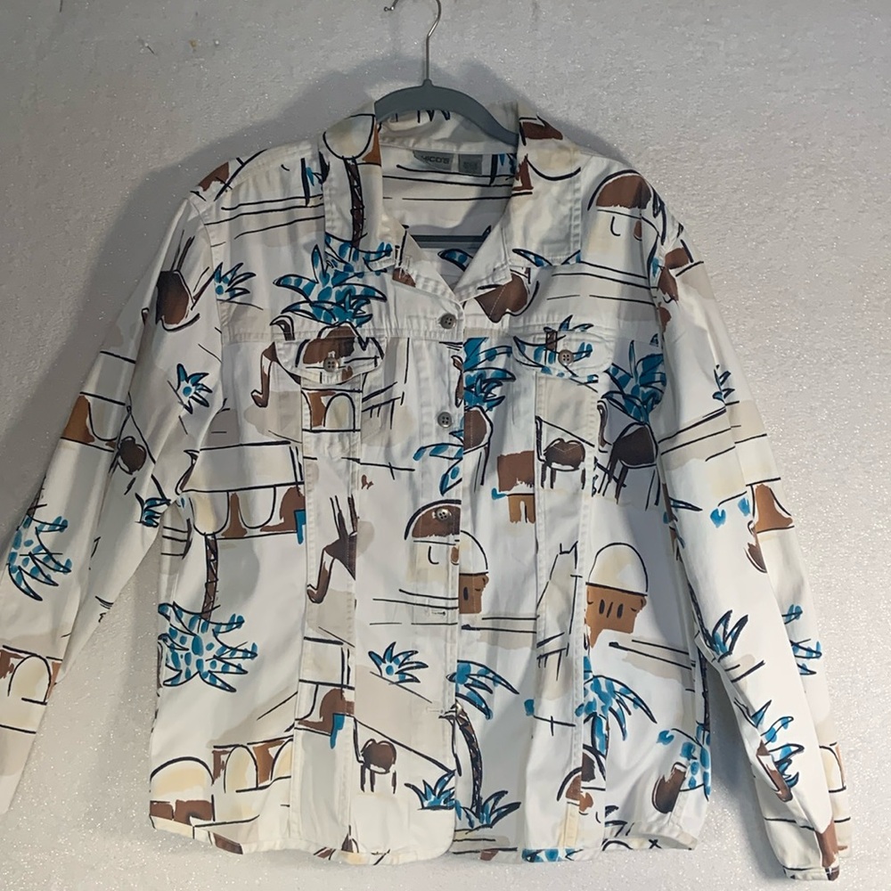 Women’s Chico multicolored jacket size 3 (16)